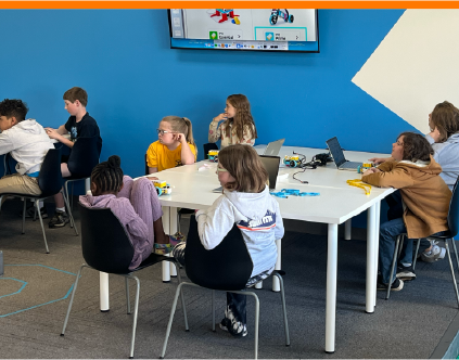 stems students listening attentively
